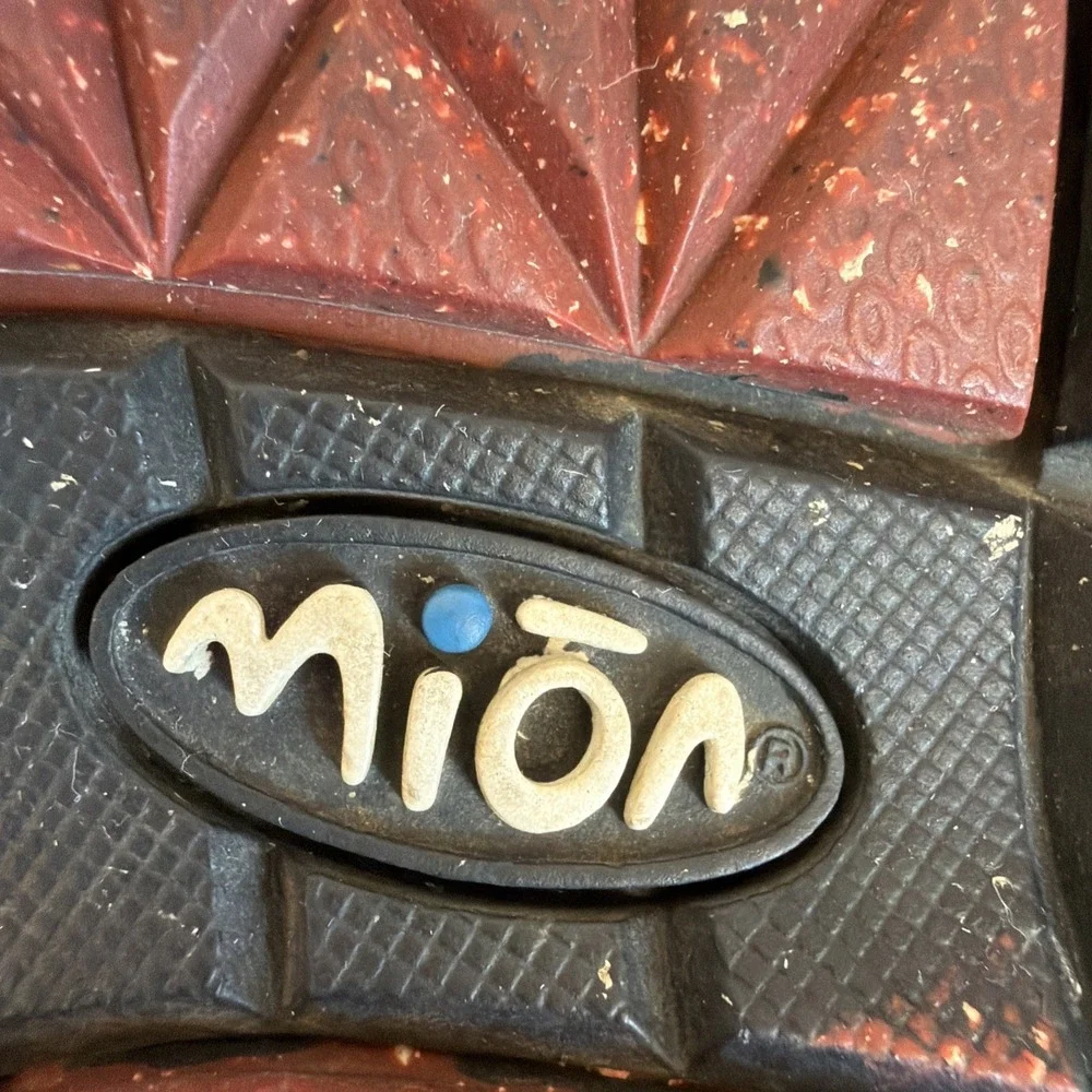 MION Footwear Water Sandals Men's 10 Orange Red Strap Closed Toe Hiking Outdoor